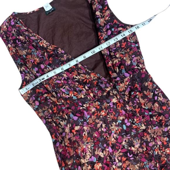 J.Crew Women's Floral Sleeveless Wrap-Dress - Size 2 - Picture 5 of 7